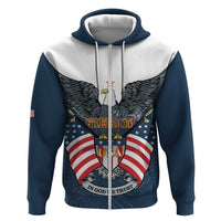 Personalized United States 4th Of July Hoodie 250 Years Of Freedom USA Power Eagle - Wonder Print Shop