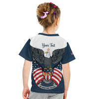 Personalized United States 4th Of July Kid T Shirt 250 Years Of Freedom USA Power Eagle - Wonder Print Shop