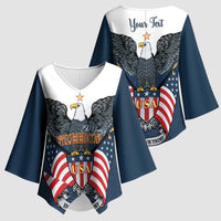 Personalized United States 4th Of July Kimono Sleeve Blouse 250 Years Of Freedom USA Power Eagle - Wonder Print Shop