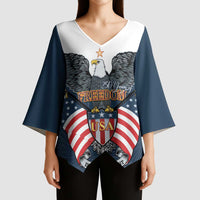 Personalized United States 4th Of July Kimono Sleeve Blouse 250 Years Of Freedom USA Power Eagle - Wonder Print Shop