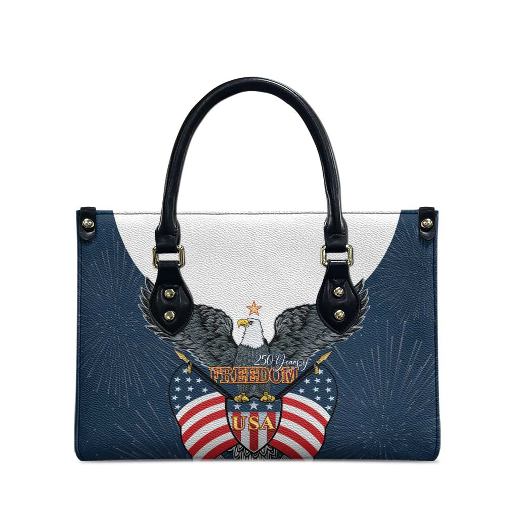 United States 4th Of July Leather Bag 250 Years Of Freedom USA Power Eagle - Wonder Print Shop
