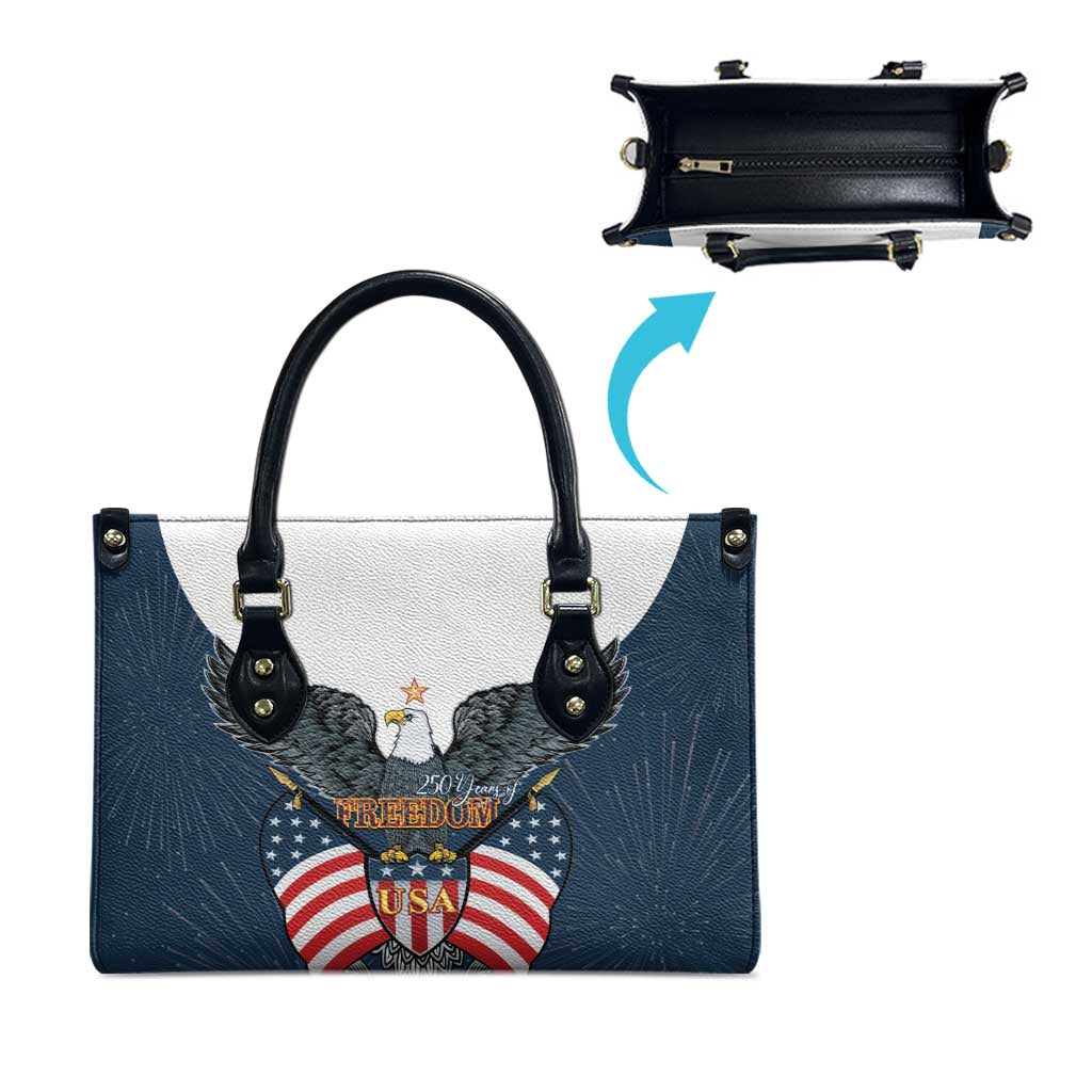 United States 4th Of July Leather Bag 250 Years Of Freedom USA Power Eagle - Wonder Print Shop
