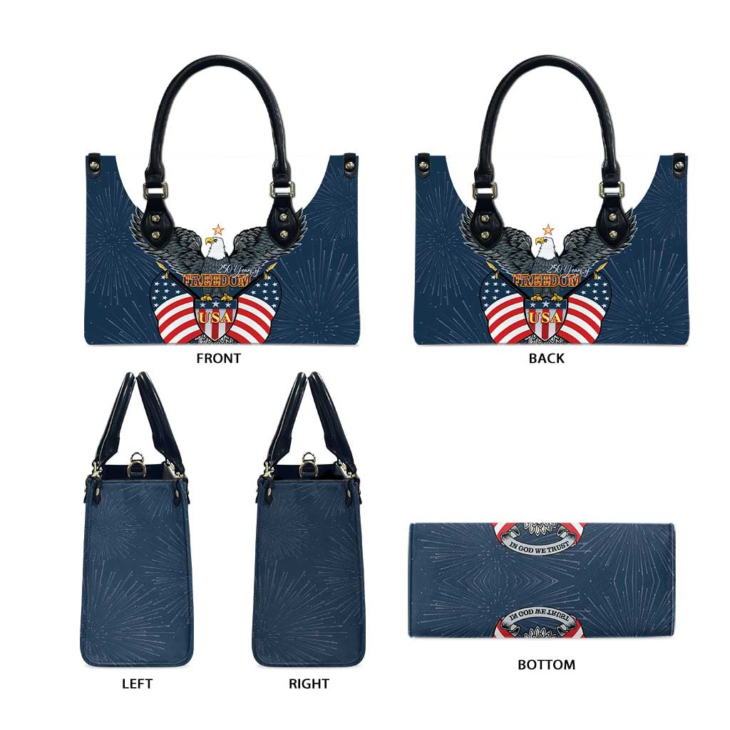 United States 4th Of July Leather Bag 250 Years Of Freedom USA Power Eagle - Wonder Print Shop