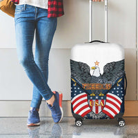 United States 4th Of July Luggage Cover 250 Years Of Freedom USA Power Eagle - Wonder Print Shop