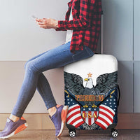 United States 4th Of July Luggage Cover 250 Years Of Freedom USA Power Eagle - Wonder Print Shop