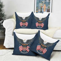 United States 4th Of July Pillow Cover 250 Years Of Freedom USA Power Eagle - Wonder Print Shop