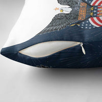 United States 4th Of July Pillow Cover 250 Years Of Freedom USA Power Eagle - Wonder Print Shop
