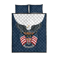 United States 4th Of July Quilt Bed Set 250 Years Of Freedom USA Power Eagle - Wonder Print Shop