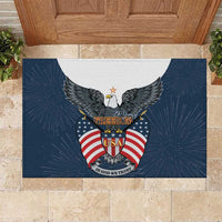 United States 4th Of July Rubber Doormat 250 Years Of Freedom USA Power Eagle - Wonder Print Shop