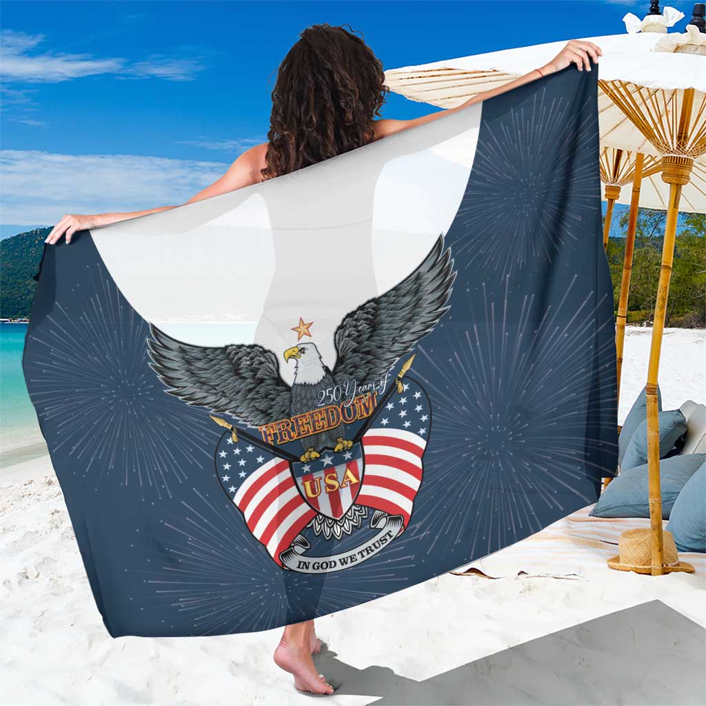 United States 4th Of July Sarong 250 Years Of Freedom USA Power Eagle - Wonder Print Shop