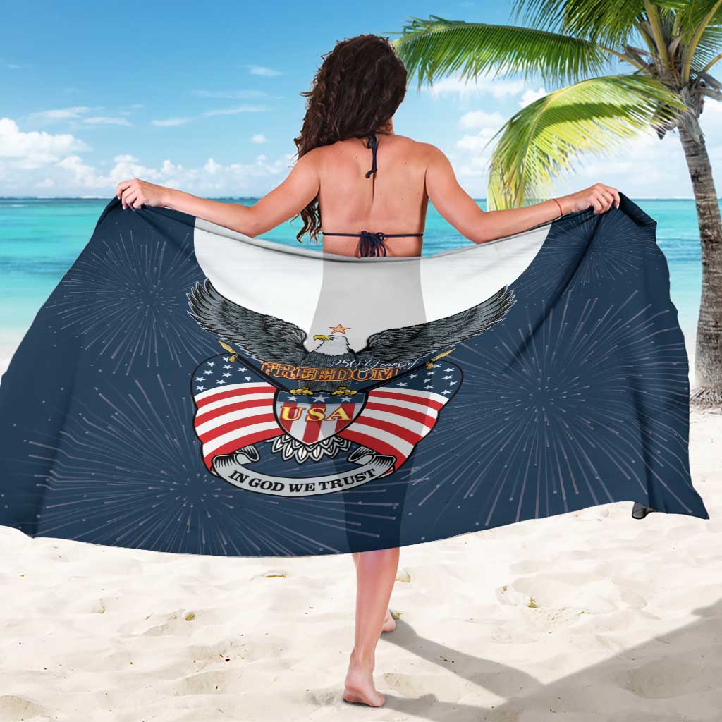 United States 4th Of July Sarong 250 Years Of Freedom USA Power Eagle - Wonder Print Shop