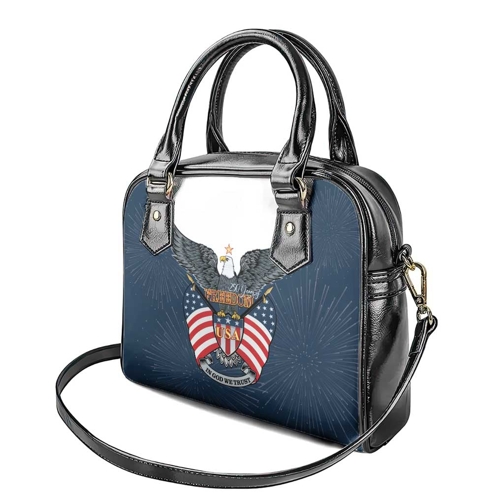 United States 4th Of July Shoulder Handbag 250 Years Of Freedom USA Power Eagle - Wonder Print Shop