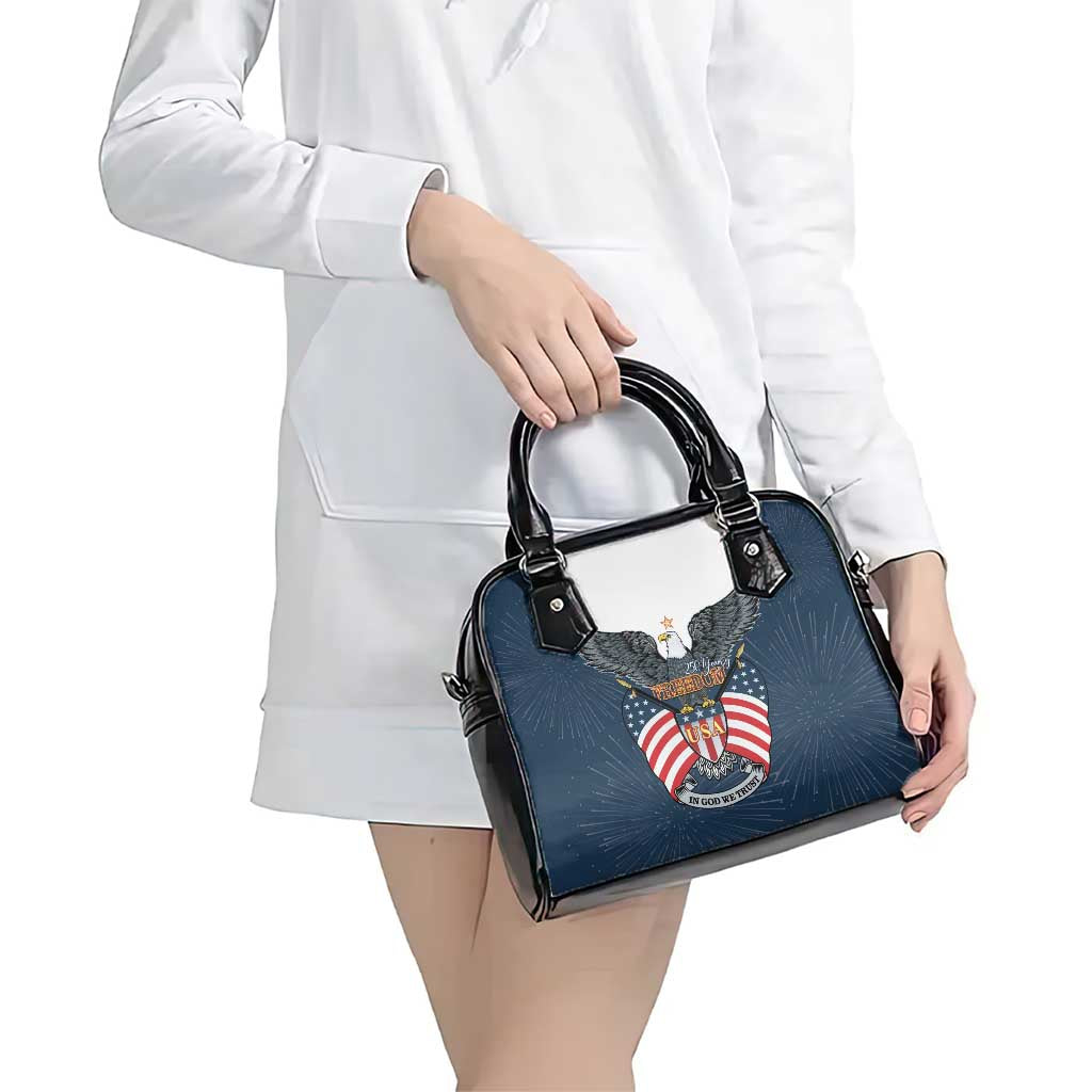 United States 4th Of July Shoulder Handbag 250 Years Of Freedom USA Power Eagle - Wonder Print Shop