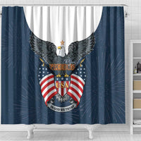 United States 4th Of July Shower Curtain 250 Years Of Freedom USA Power Eagle - Wonder Print Shop