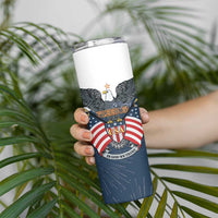 Personalized United States 4th Of July Skinny Tumbler 250 Years Of Freedom USA Power Eagle - Wonder Print Shop