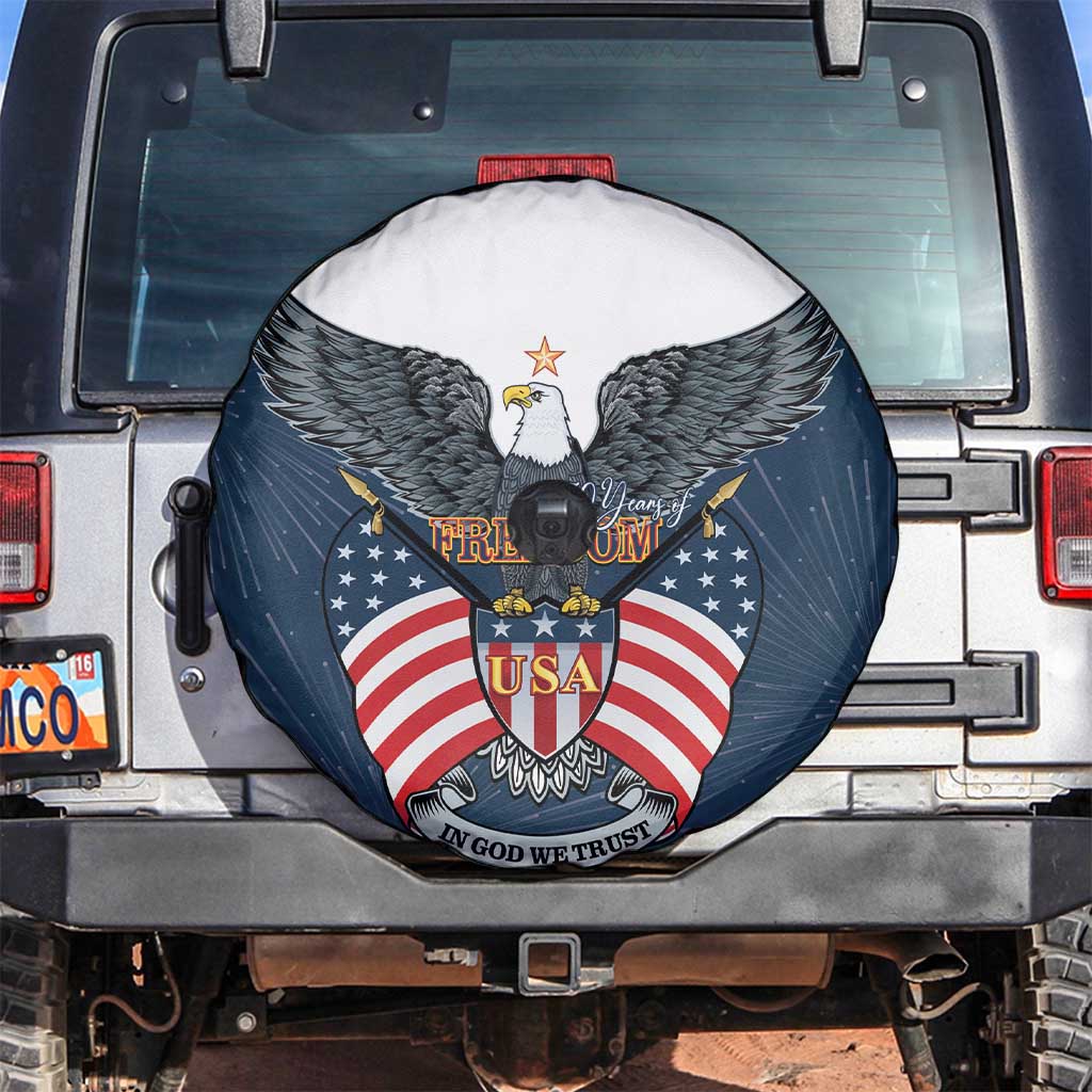 United States 4th Of July Spare Tire Cover 250 Years Of Freedom USA Power Eagle - Wonder Print Shop