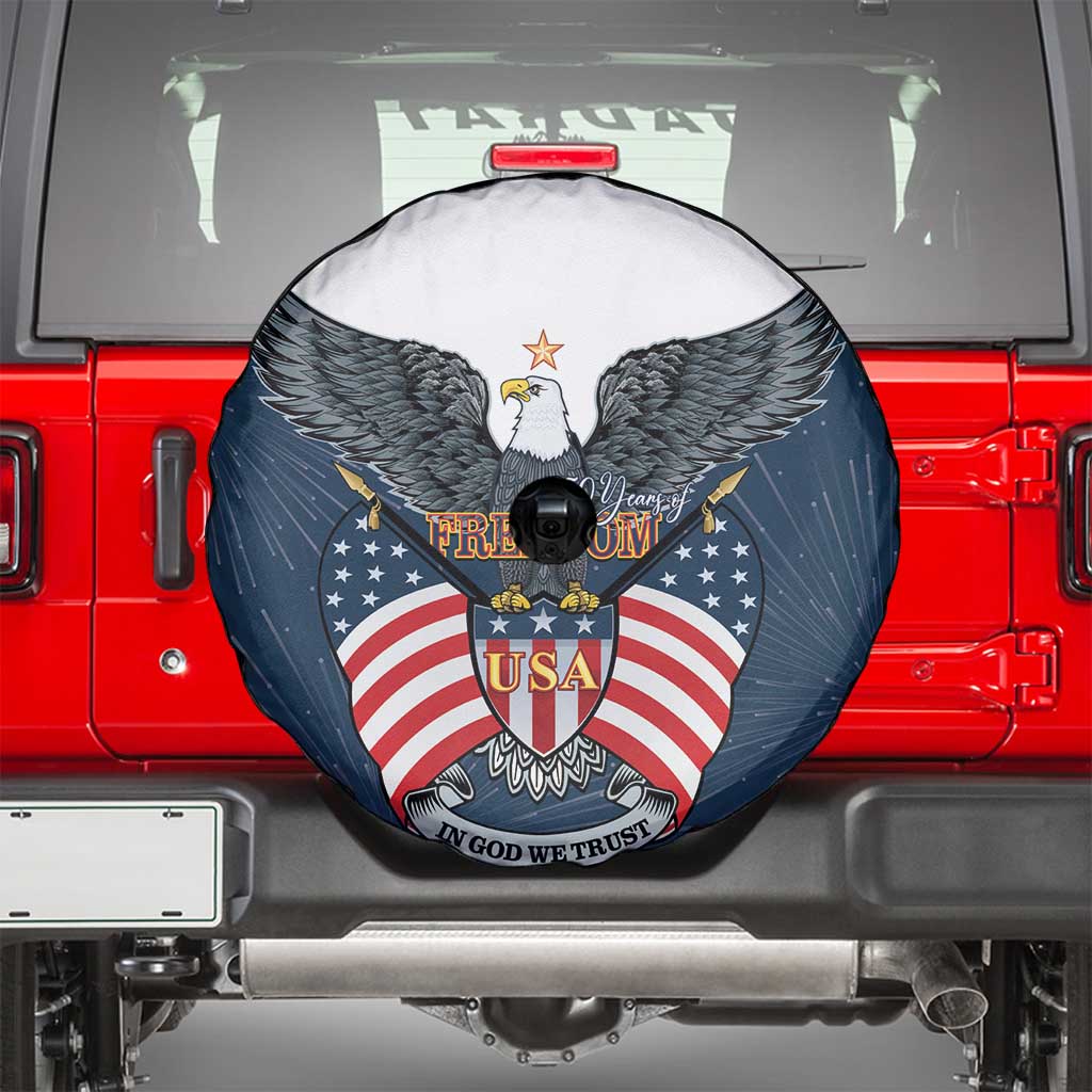 United States 4th Of July Spare Tire Cover 250 Years Of Freedom USA Power Eagle - Wonder Print Shop
