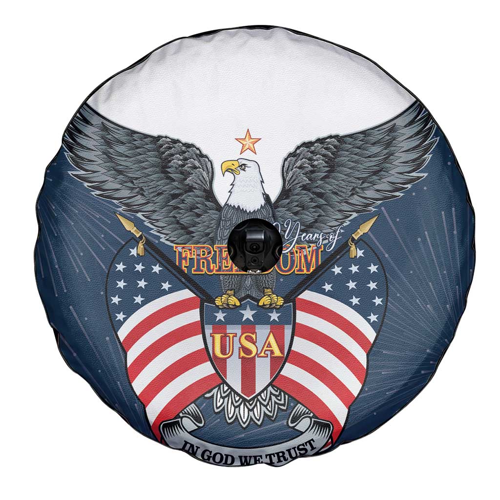 United States 4th Of July Spare Tire Cover 250 Years Of Freedom USA Power Eagle - Wonder Print Shop