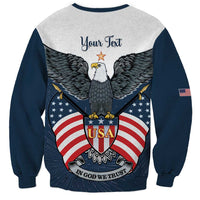 Personalized United States 4th Of July Sweatshirt 250 Years Of Freedom USA Power Eagle - Wonder Print Shop
