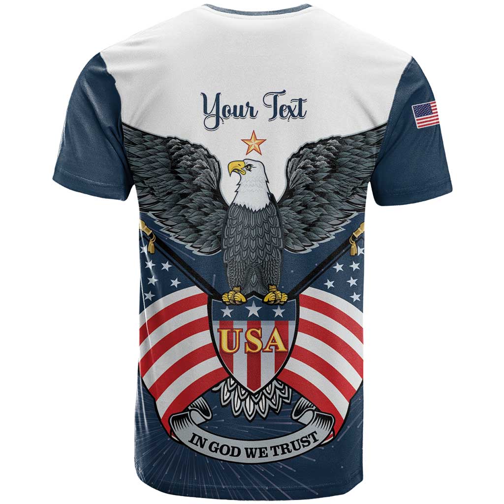 Personalized United States 4th Of July T Shirt 250 Years Of Freedom USA Power Eagle - Wonder Print Shop