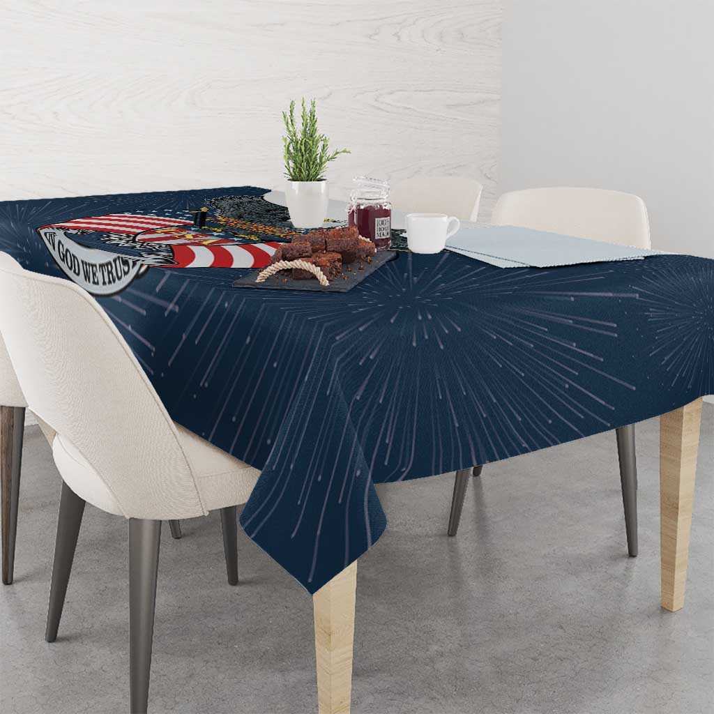 United States 4th Of July Tablecloth 250 Years Of Freedom USA Power Eagle - Wonder Print Shop