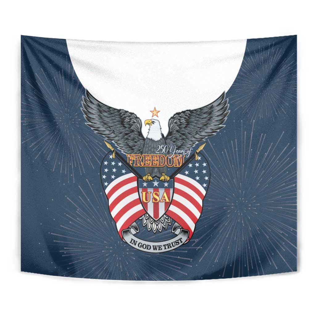United States 4th Of July Tapestry 250 Years Of Freedom USA Power Eagle - Wonder Print Shop