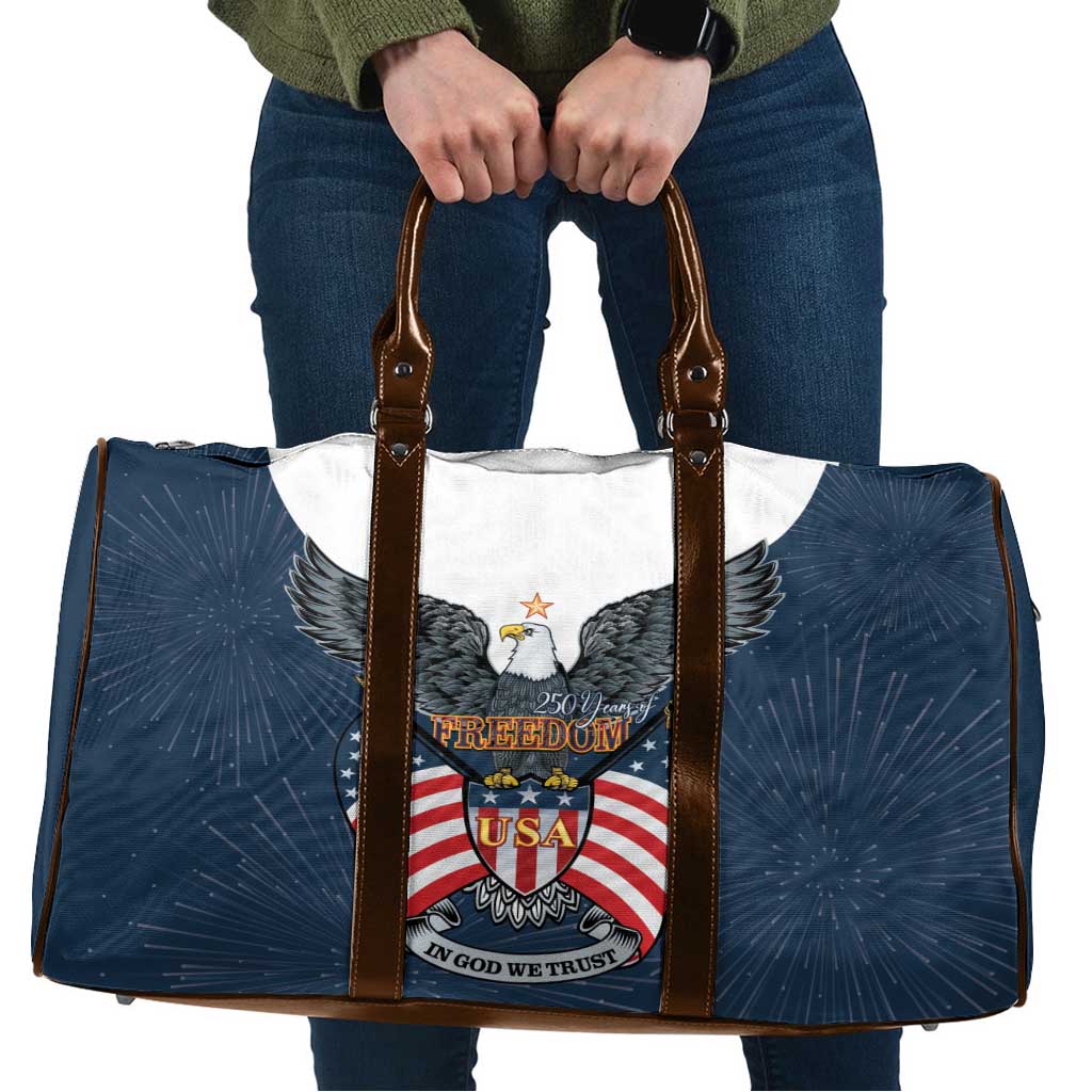 United States 4th Of July Travel Bag 250 Years Of Freedom USA Power Eagle - Wonder Print Shop
