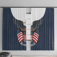 United States 4th Of July Window Curtain 250 Years Of Freedom USA Power Eagle - Wonder Print Shop