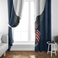 United States 4th Of July Window Curtain 250 Years Of Freedom USA Power Eagle - Wonder Print Shop