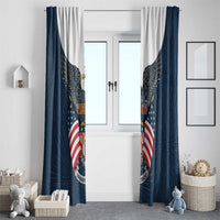 United States 4th Of July Window Curtain 250 Years Of Freedom USA Power Eagle - Wonder Print Shop