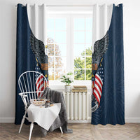 United States 4th Of July Window Curtain 250 Years Of Freedom USA Power Eagle - Wonder Print Shop