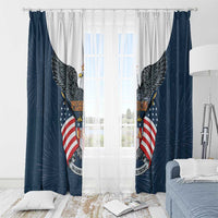 United States 4th Of July Window Curtain 250 Years Of Freedom USA Power Eagle - Wonder Print Shop