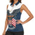 Personalized United States 4th Of July Women Sleeveless Polo Shirt 250 Years Of Freedom USA Power Eagle - Wonder Print Shop