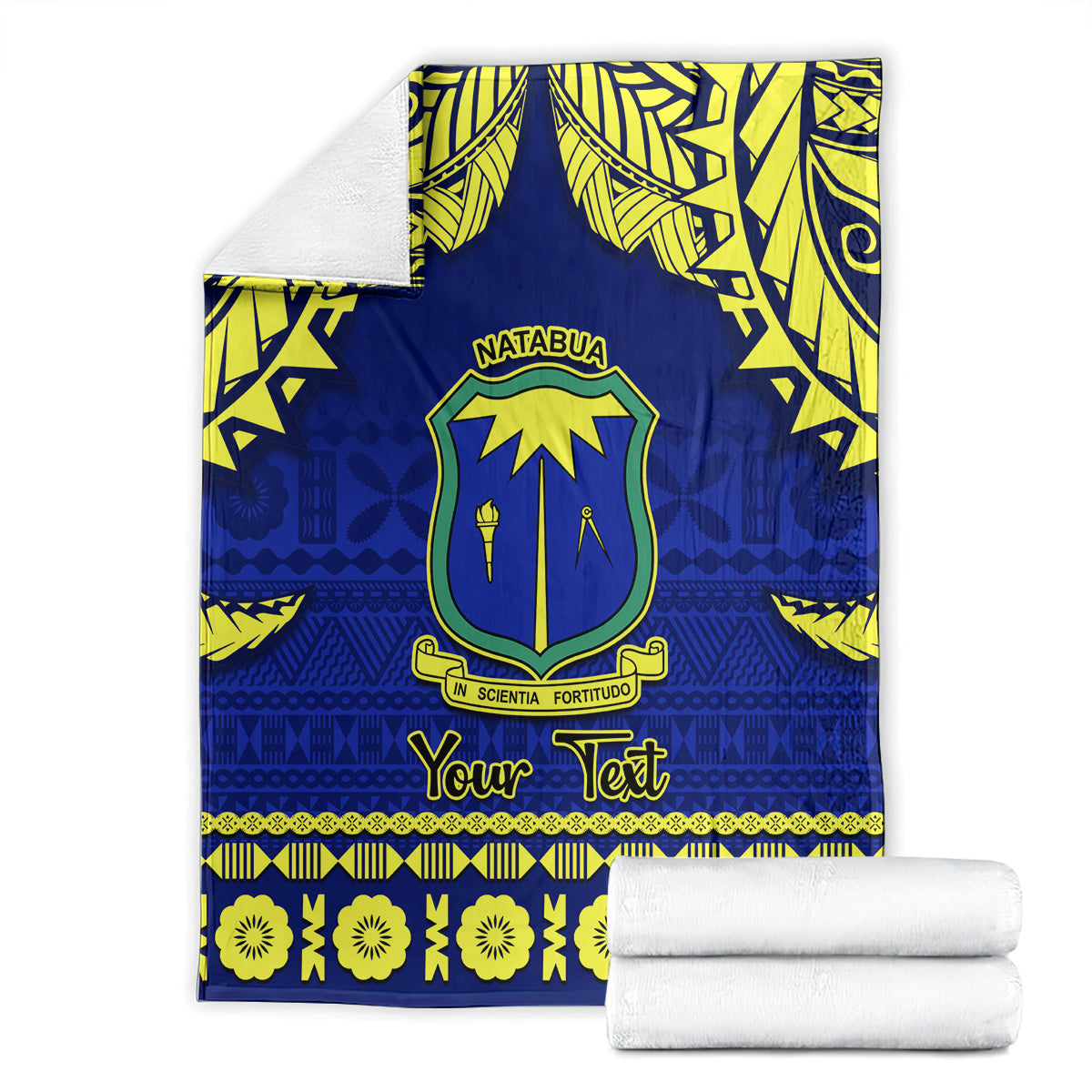 personalised-fiji-natabua-high-school-blanket-fijian-tapa-pattern