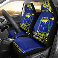 Personalised Fiji Natabua High School Car Seat Cover Fijian Tapa Pattern - Wonder Print Shop