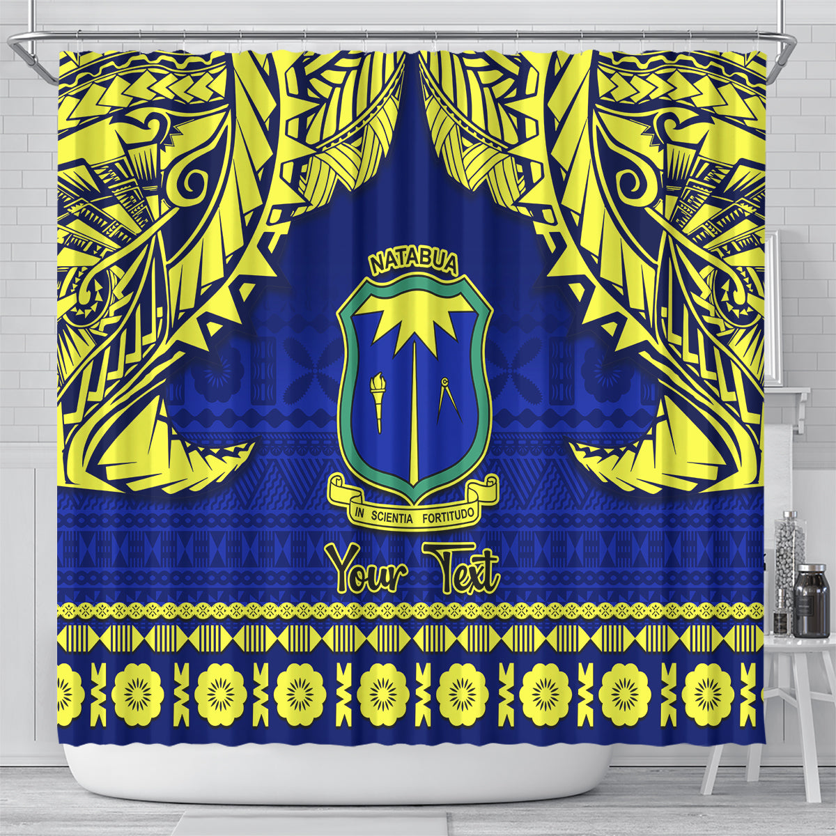 personalised-fiji-natabua-high-school-shower-curtain-fijian-tapa-pattern