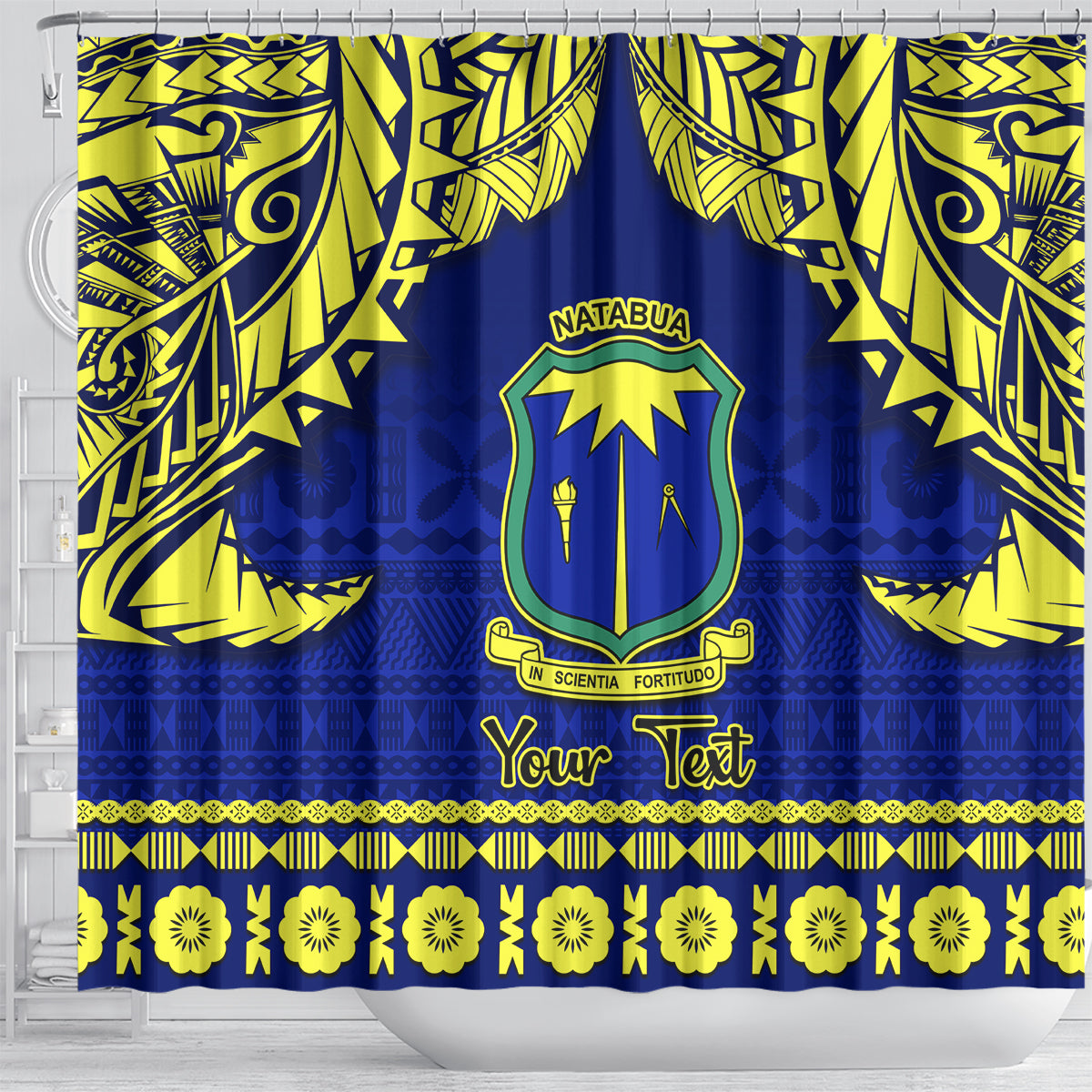 personalised-fiji-natabua-high-school-shower-curtain-fijian-tapa-pattern