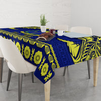 Personalised Fiji Natabua High School Tablecloth Fijian Tapa Pattern - Wonder Print Shop
