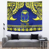 Personalised Fiji Natabua High School Tapestry Fijian Tapa Pattern - Wonder Print Shop