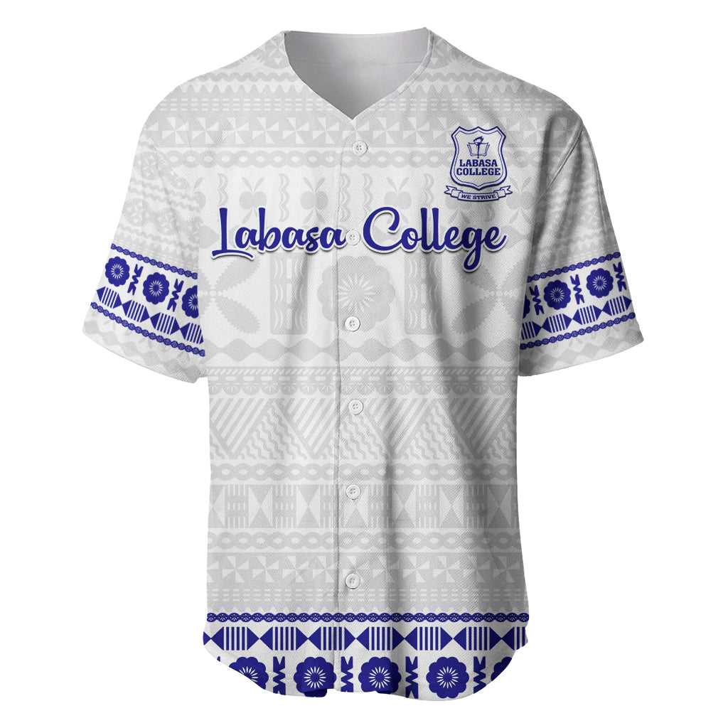 Personalised Fiji Labasa College Baseball Jersey Fijian Tapa Pattern - Wonder Print Shop