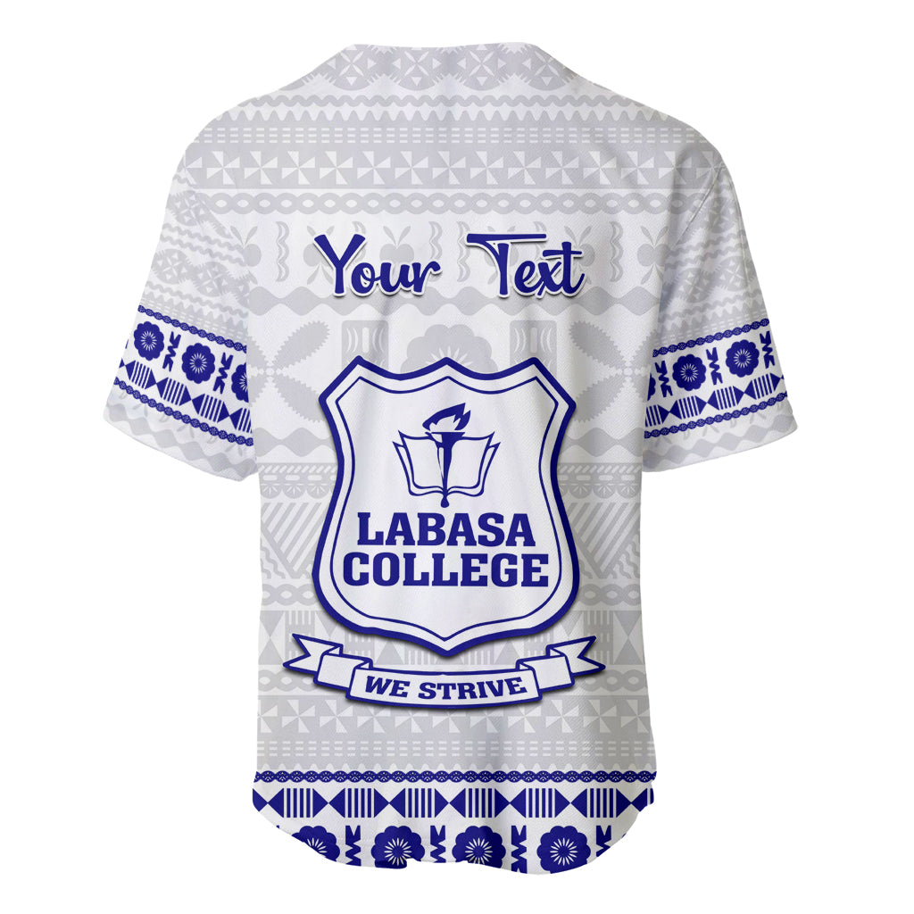 Personalised Fiji Labasa College Baseball Jersey Fijian Tapa Pattern - Wonder Print Shop