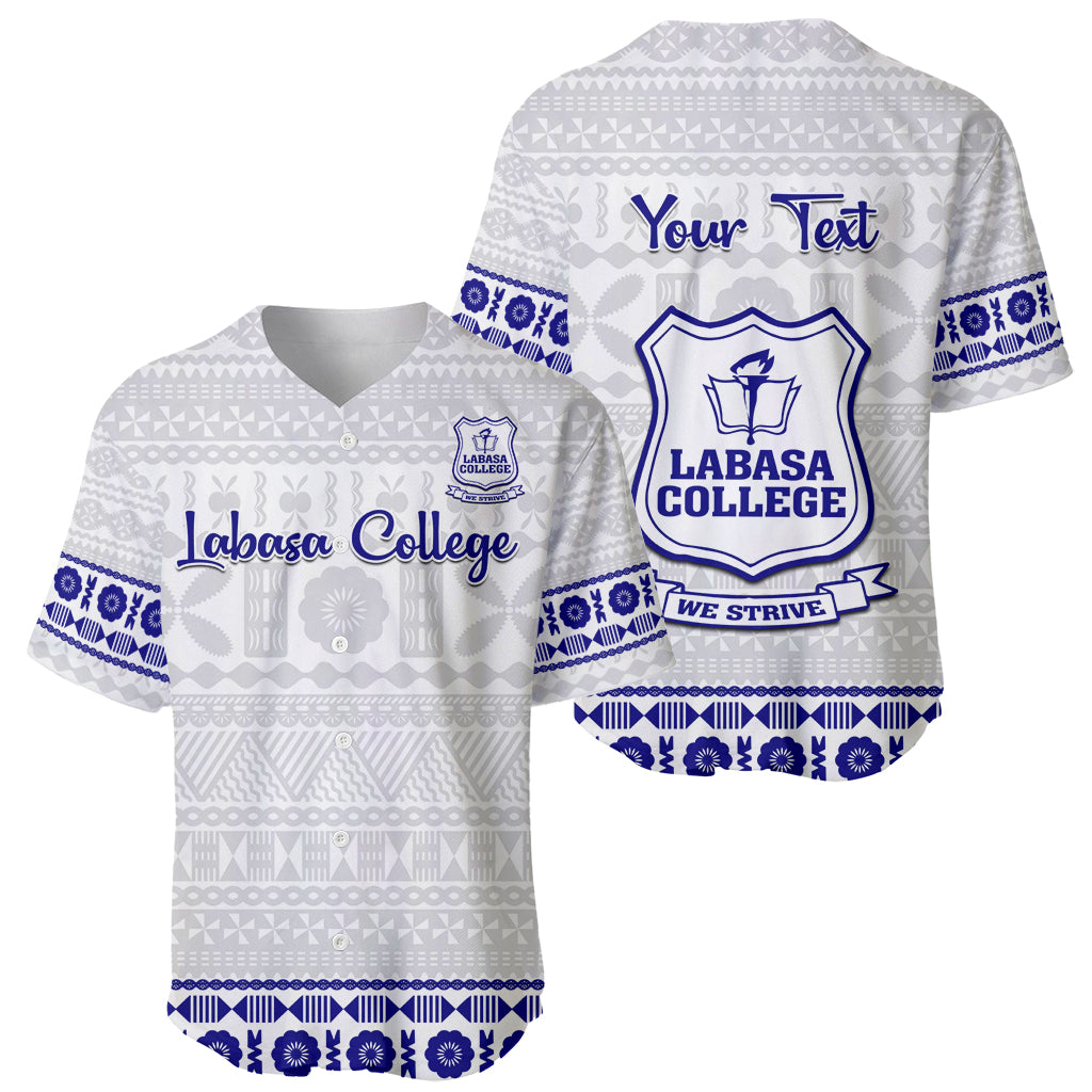 Personalised Fiji Labasa College Baseball Jersey Fijian Tapa Pattern - Wonder Print Shop
