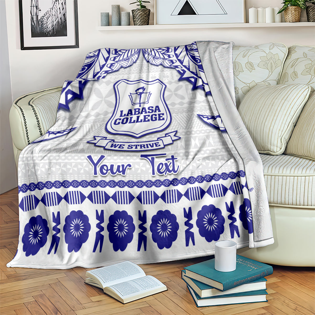 personalised-fiji-labasa-college-blanket-fijian-tapa-pattern