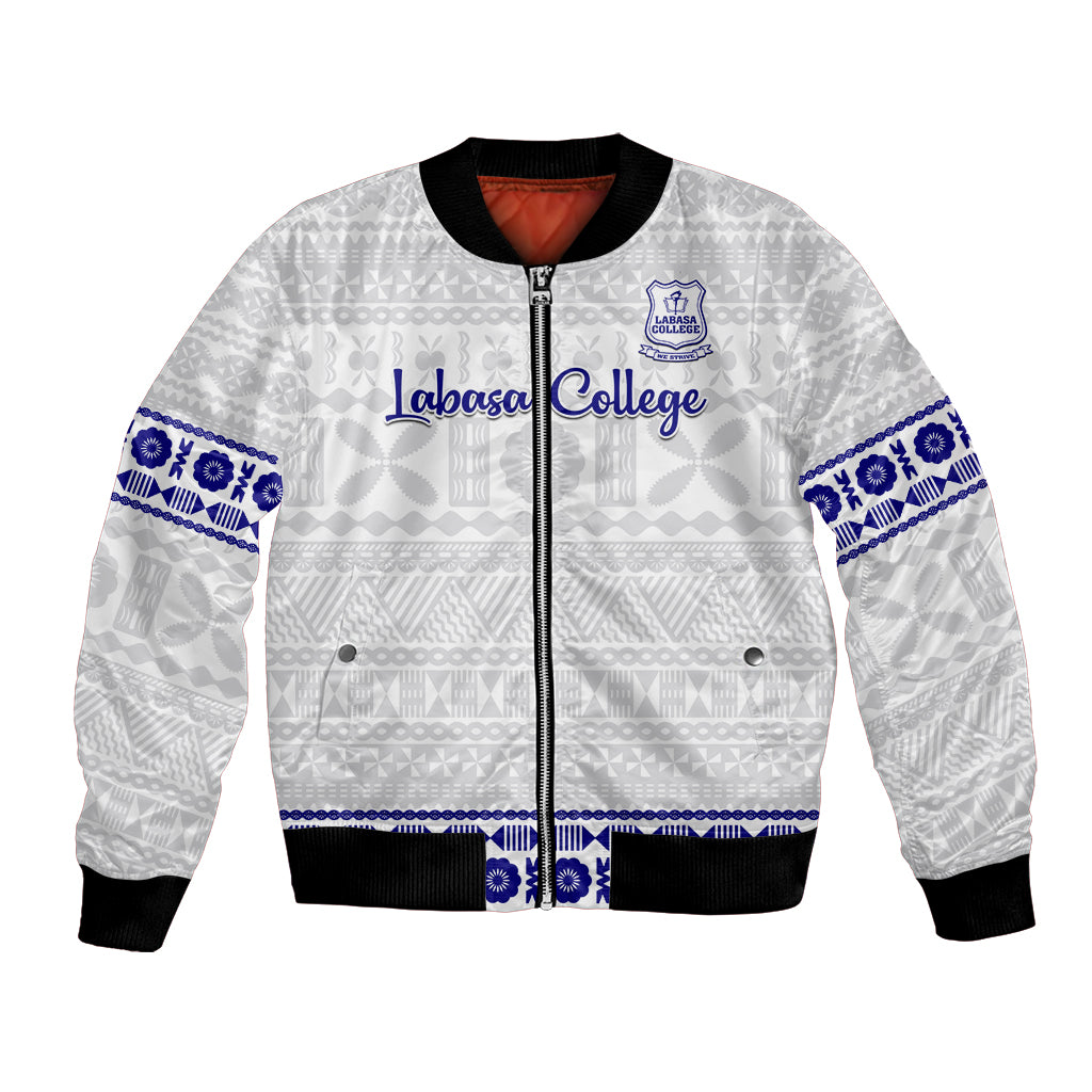 Personalised Fiji Labasa College Bomber Jacket Fijian Tapa Pattern - Wonder Print Shop
