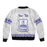 Personalised Fiji Labasa College Bomber Jacket Fijian Tapa Pattern - Wonder Print Shop