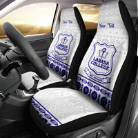 Personalised Fiji Labasa College Car Seat Cover Fijian Tapa Pattern - Wonder Print Shop