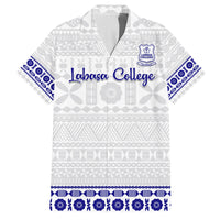Personalised Fiji Labasa College Family Matching Long Sleeve Bodycon Dress and Hawaiian Shirt Fijian Tapa Pattern - Wonder Print Shop