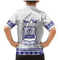 Personalised Fiji Labasa College Family Matching Mermaid Dress and Hawaiian Shirt Fijian Tapa Pattern - Wonder Print Shop