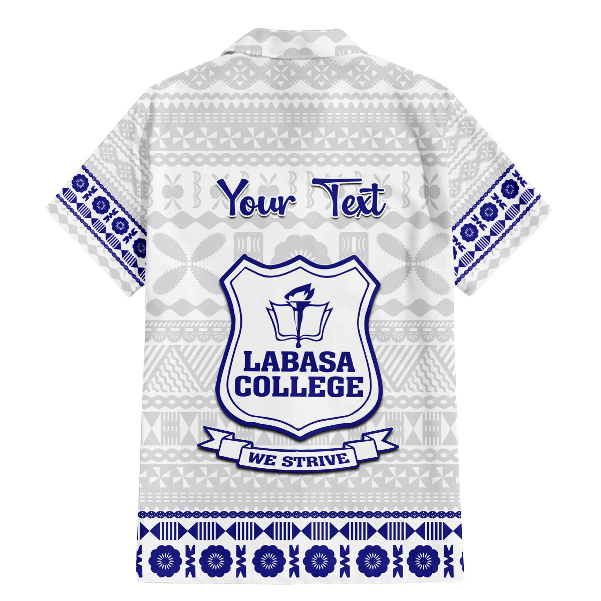 Personalised Fiji Labasa College Family Matching Mermaid Dress and Hawaiian Shirt Fijian Tapa Pattern - Wonder Print Shop