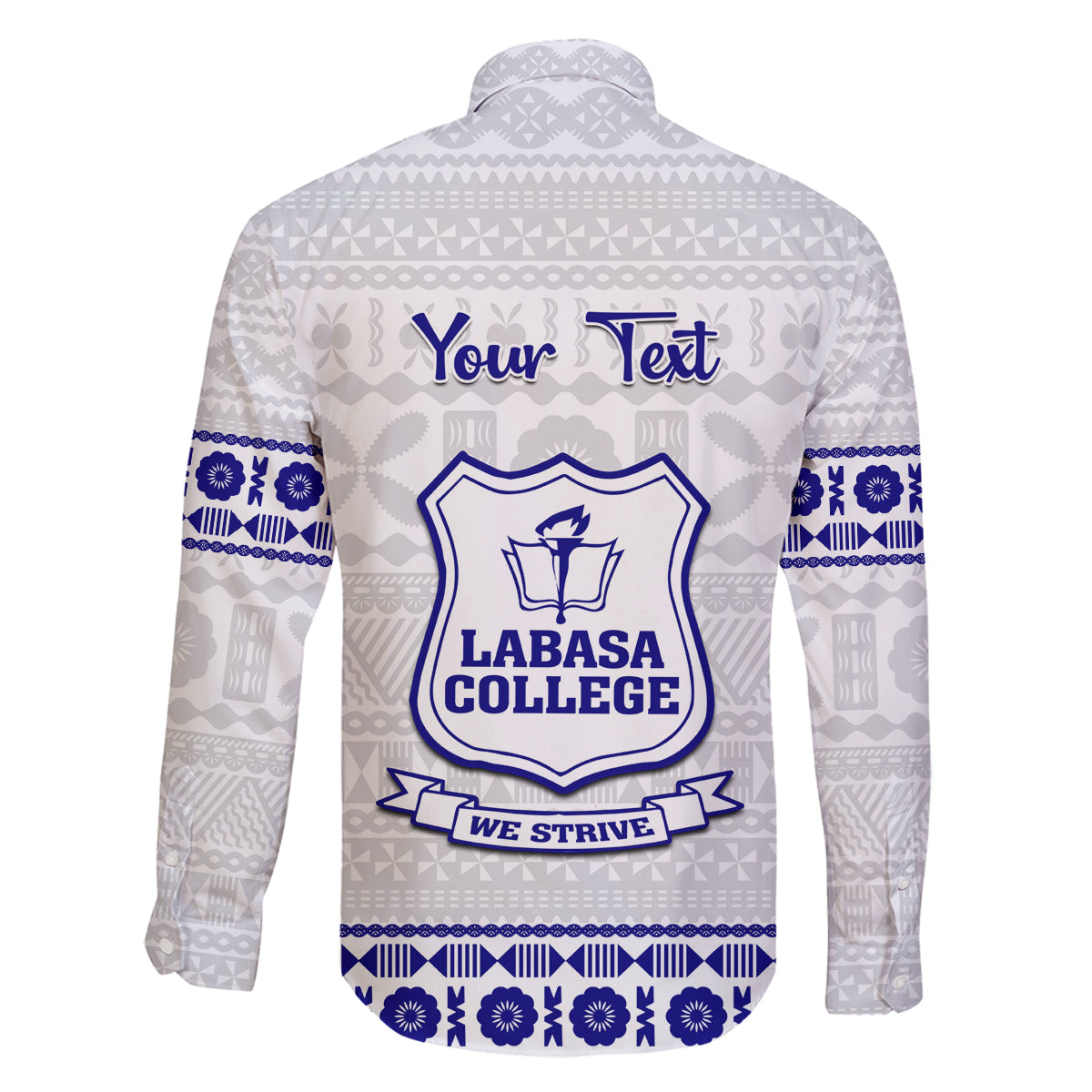 Personalised Fiji Labasa College Family Matching Mermaid Dress and Hawaiian Shirt Fijian Tapa Pattern - Wonder Print Shop